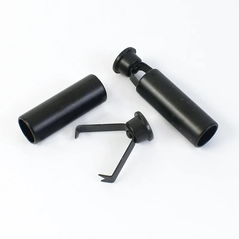 Edelstahl Cord End Clips Metall Kordel zug Leder Cord Lock Tip Stopper Clip für