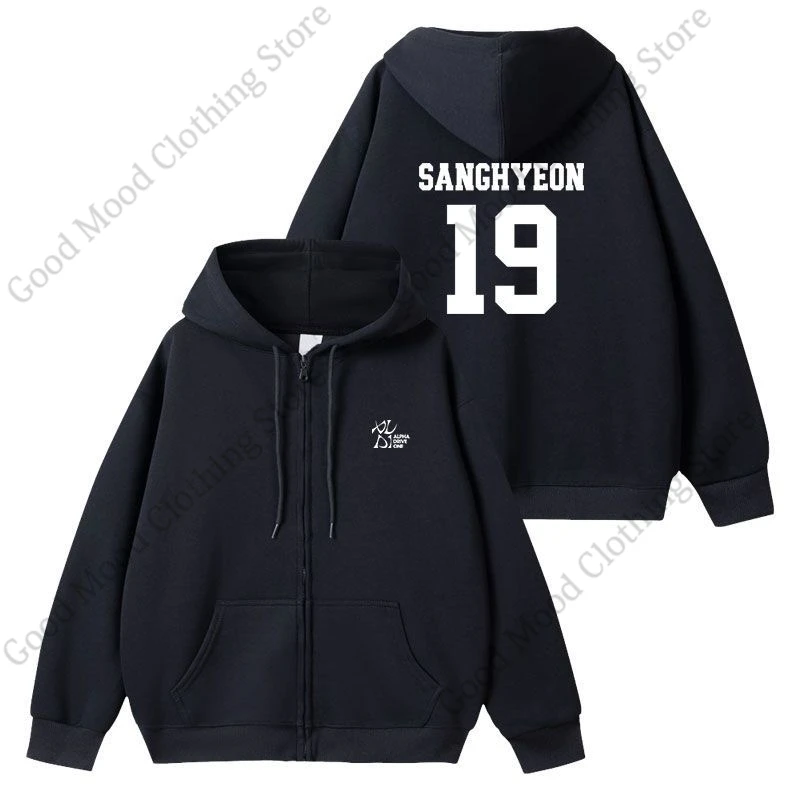 ALPHA DRIVE ONE Zipper Hoodies Kpop Fashion ALD1 Letter Print