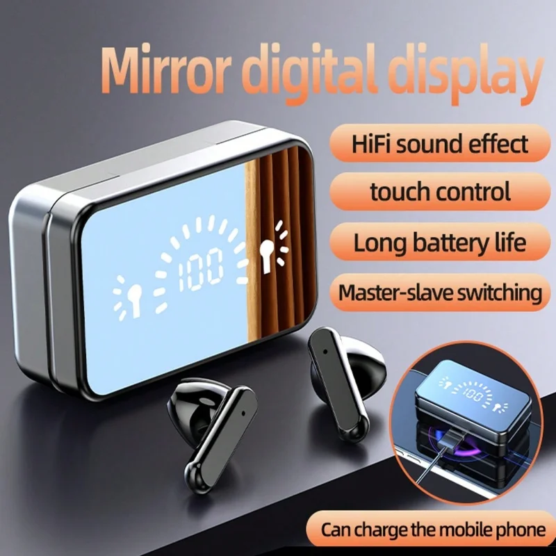 Wireless Earphones Bluetooth Headphones Touch Control Noise Reduction