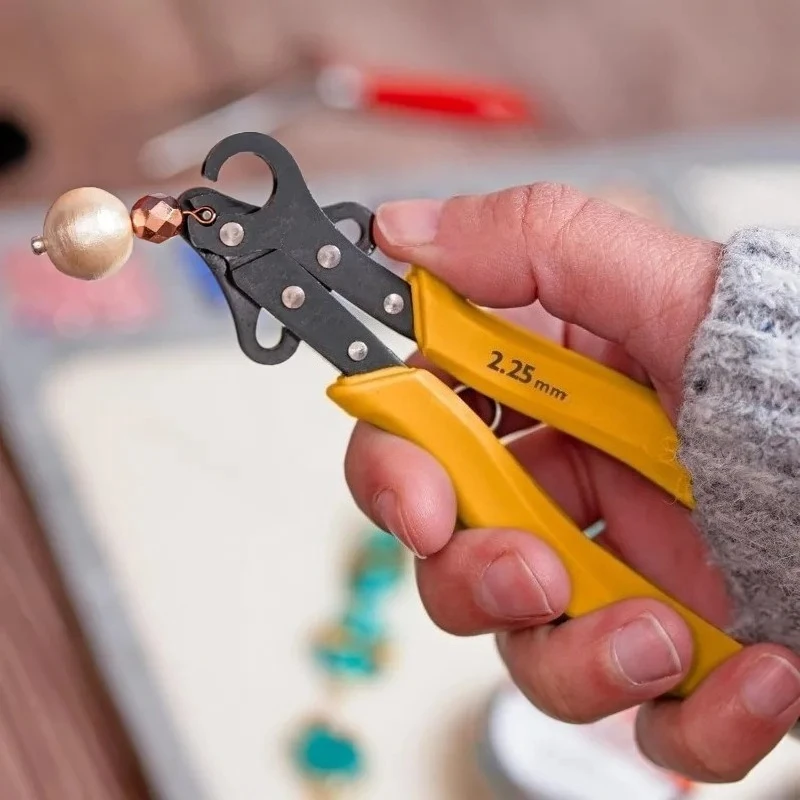 1.5/2.25/3mm Wire Rolling Pliers Wire Round Nose Winding C Ring Plier for Jewelry Repair DIY Making Earrings Bracelets Necklaces