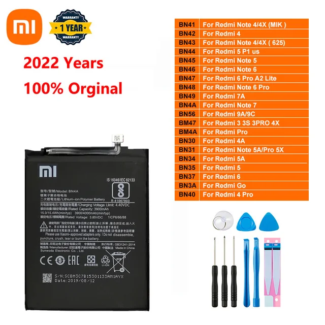 Bn41 Battery Redmi 4i Battery Battery Xiaomi Redmi Note 4100mAh