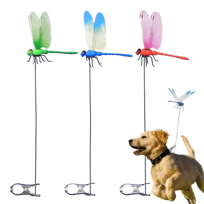 Dragonfly Decoration 3Pcs Simulation Dragonfly Clip Outdoor Decor