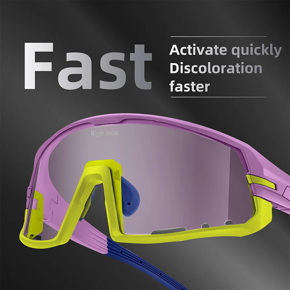 

2024 New Photochromic Cycling Glasses UV400 Sunglasses Outdoor Sport Bicycle Eyewear MTB Racing Lightweight Flexible Goggles
