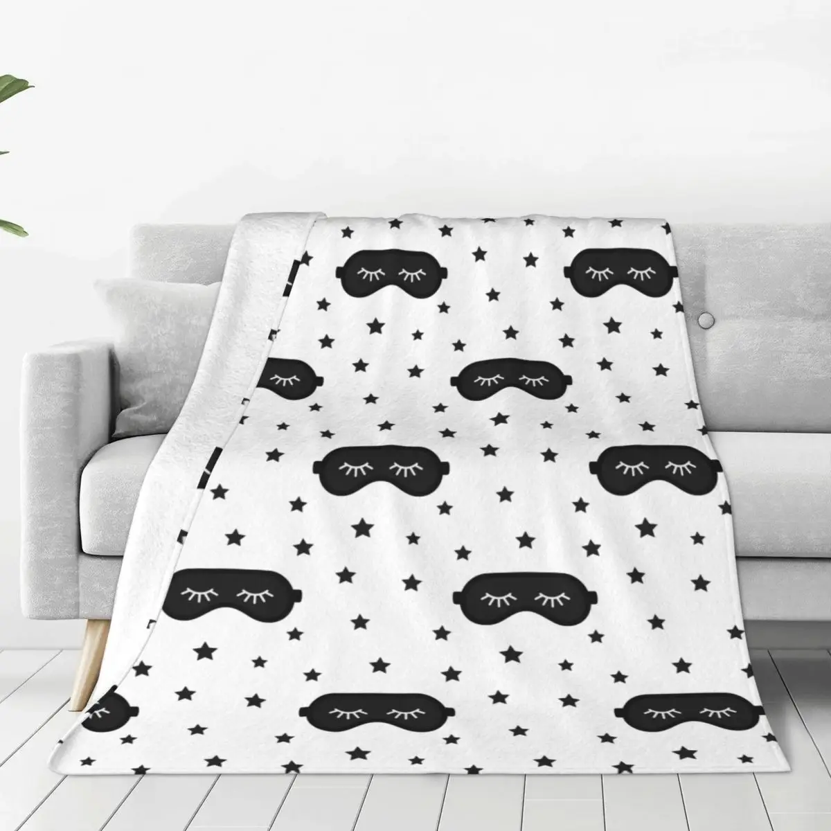 

Eyelash Cartoon Blankets Velvet Winter Stars Multi-function Super Soft Throw Blankets for Bedding Outdoor Plush Thin Quilt