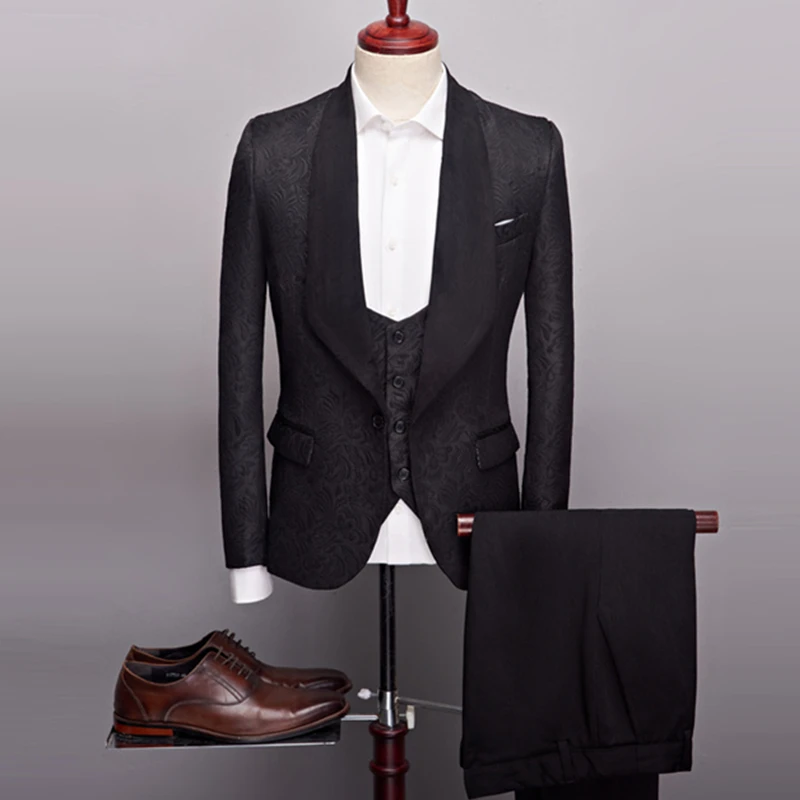 

3 шт./комплект, мужские повседневные жилеты и брюки