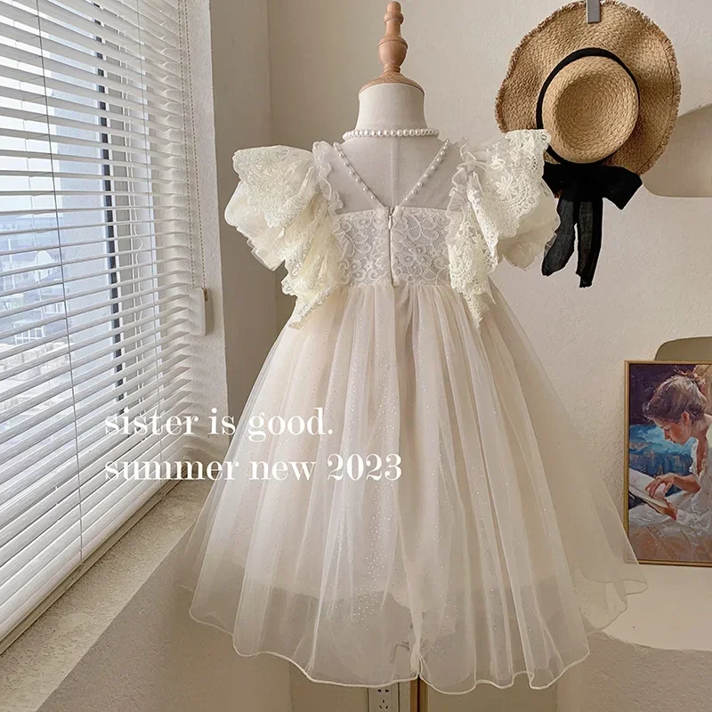 open lace back dress Alice in Wonderlands Dress Cookie Cutter – Unshackled Creations main image 0