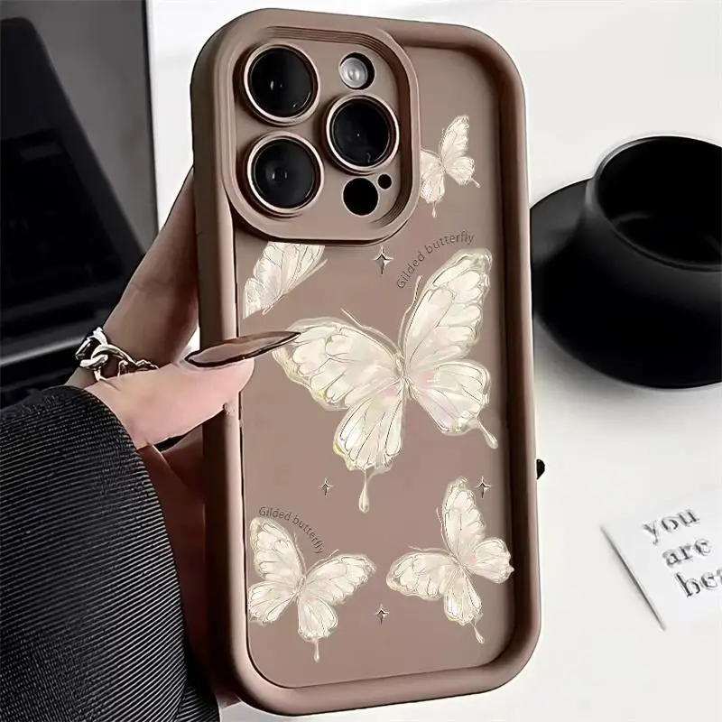 Butterfly Silicone Bumper Phone Case - Cute and Protective Design