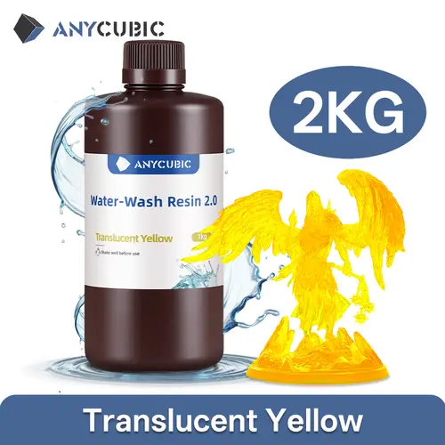 ANYCUBIC Water-Wash Resin For LCD 3D Printer High Precision Low Odor Low Viscosity 3D Printing Standard Photopolymer - Image 21