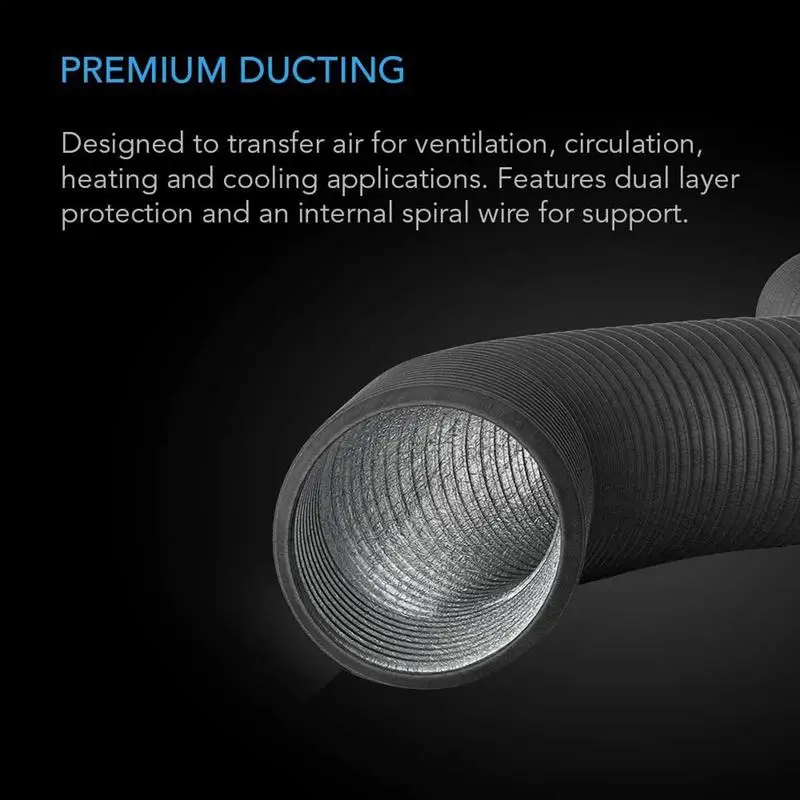 Dryer Vent Hose-4/6 Inch Ducting Vent Hose Kitchen Flexible Exhaust Inline Fan Vent Hoses Ventilation Air Vent Tupe Part