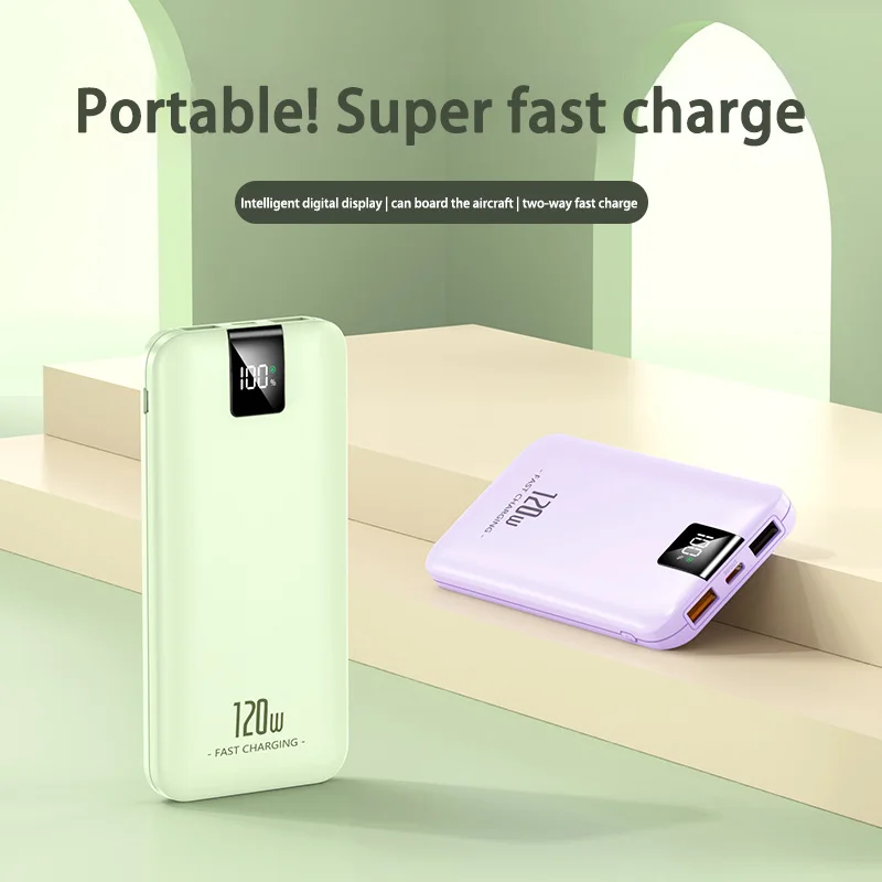 Xiaomi 120W Super Fast Charging Battery 200000mAh Power Bank 100000mAh High Capacity Lightweight Portable Square Digital Display - Image 4