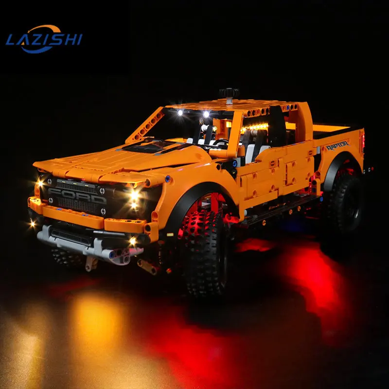 Lazishi Led Light For 42126 Ford F-150 Raptor Lighting DIY Toys (Not Include the Model)
