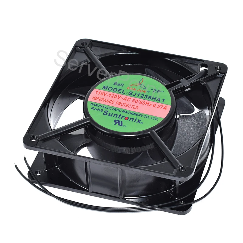 

New Cooler SJ1238HA1 12038 120*120*38MM 110V-120V~AC 0.27A 50/60Hz 2-Pin Square Cooling fan