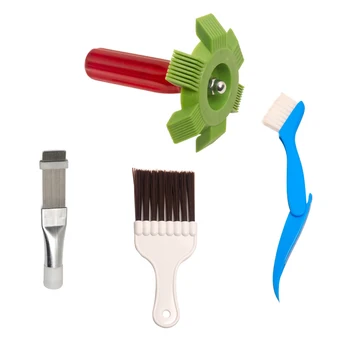 Pettine universale per riparazione dell'aletta del radiatore dell'auto pettine per condensatore del condizionatore d'aria spazzola per la pulizia AC strumenti per la pulizia del sistema di raffreddamento automatico