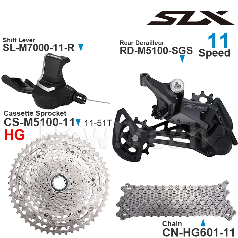 Shimano-リアディレイラー,11スピードhg601チェーン,slx SL-M7000