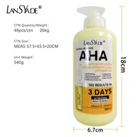 Crème blanchissante pour le corps, acides hydroxy, vitamine C & E, Lotion hydratante éclaircissante, soins pour la peau, élimine les marques d'acné, 500ml 6