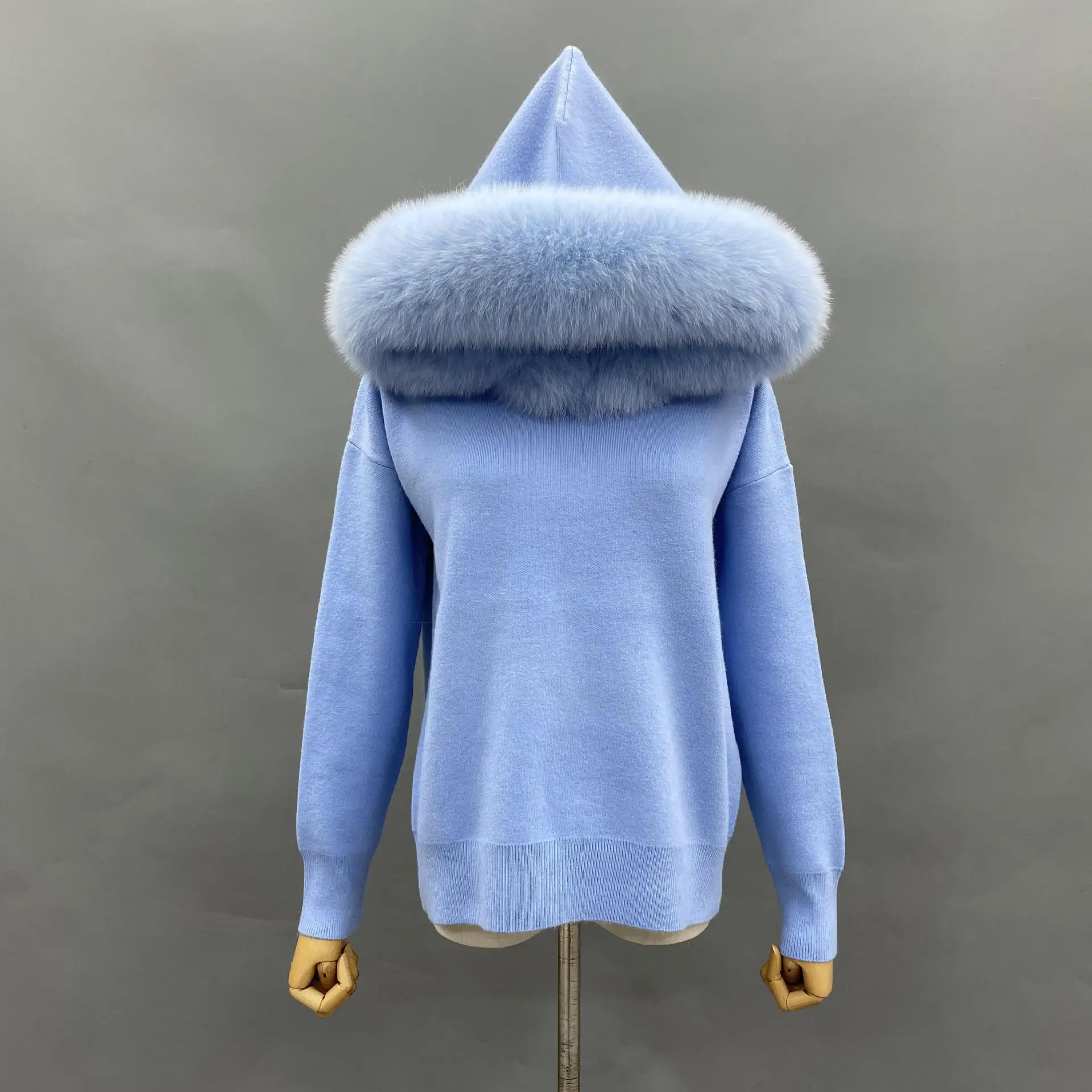 2023 New Design Fashion Wool Sweatsuit Set Cashmere Lounge Tracksuit Sweater and Pants Set With