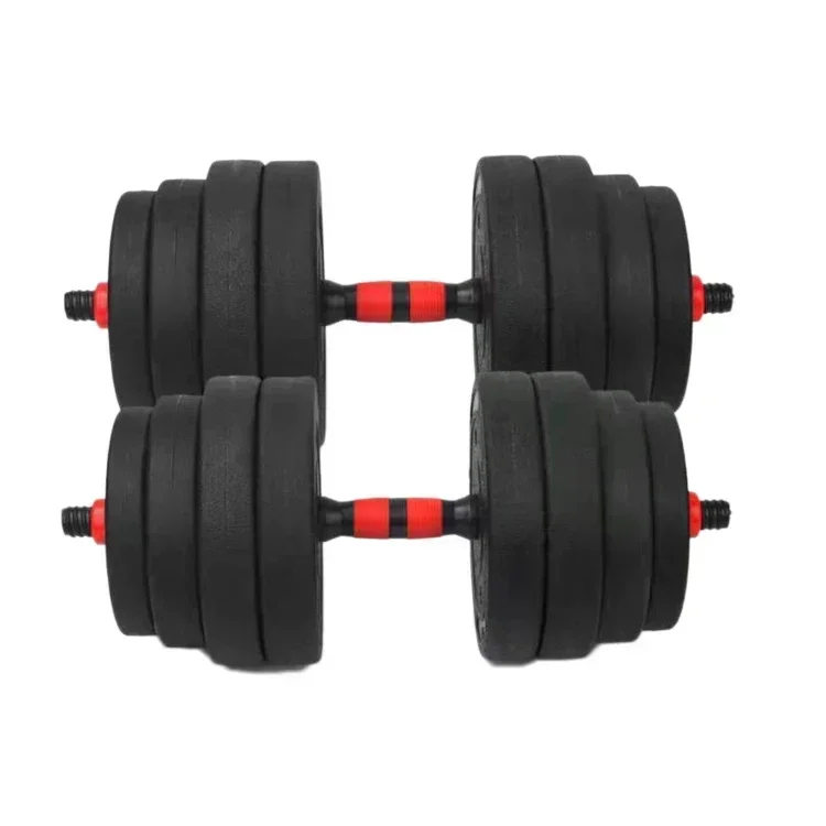 Hot Sale Weight Lifting cheap Round Paint Barbell Dumbbell Handles 20Kg Adjustable Dumbbell Set Cheap Price
