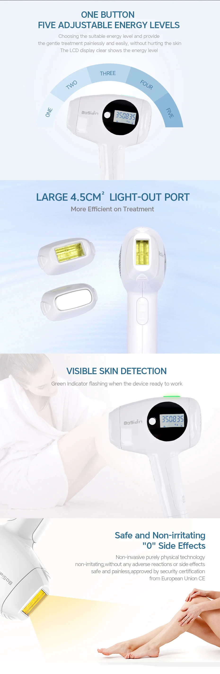 Epilatore laser ipl a luce pulsata permanente e senza dolore_voghion.com