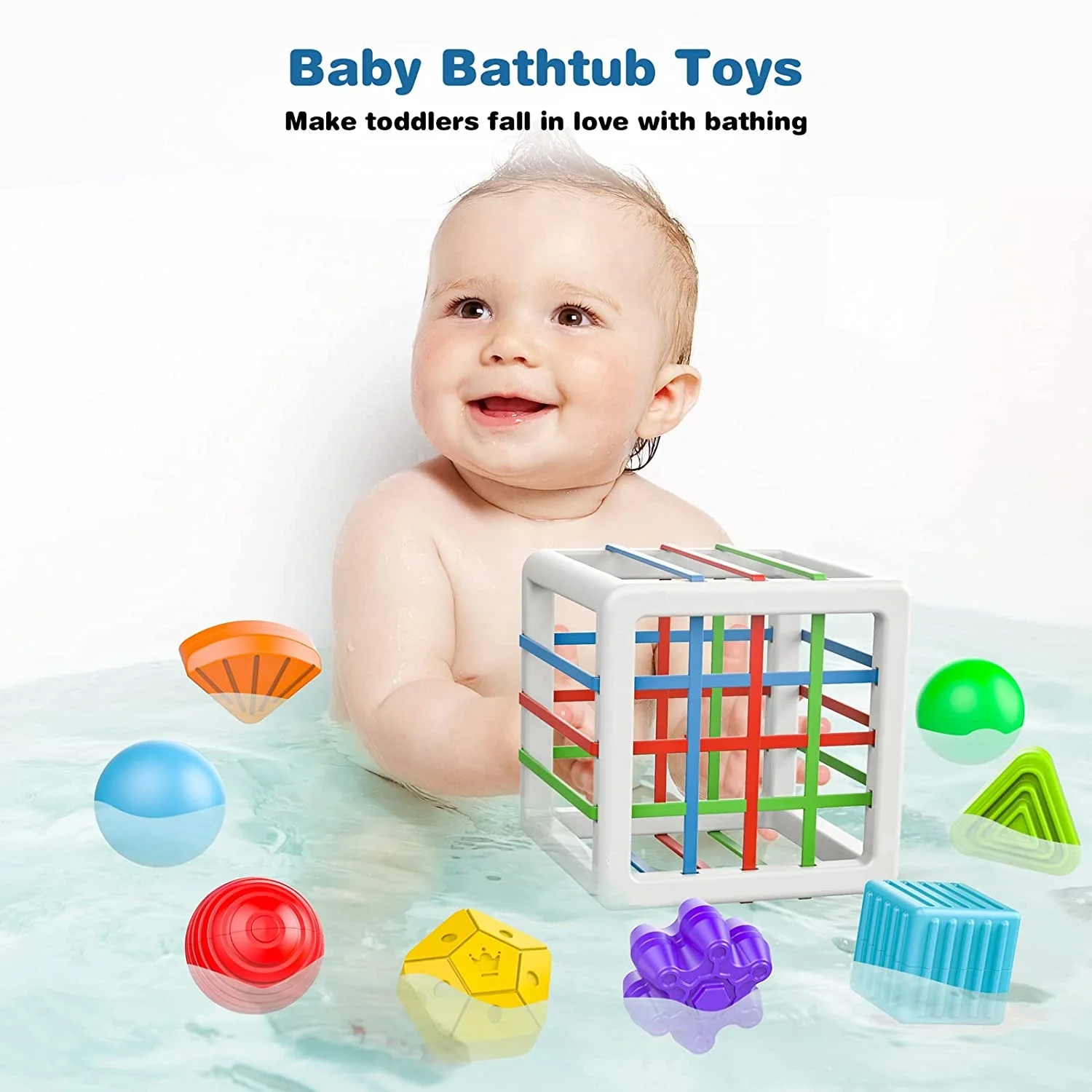 TOHIBEE Juguetes Montessori para niños de 1 año, clasificador de formas de  juguetes sensoriales, bloques para bebés, juegos de clasificación de bolas