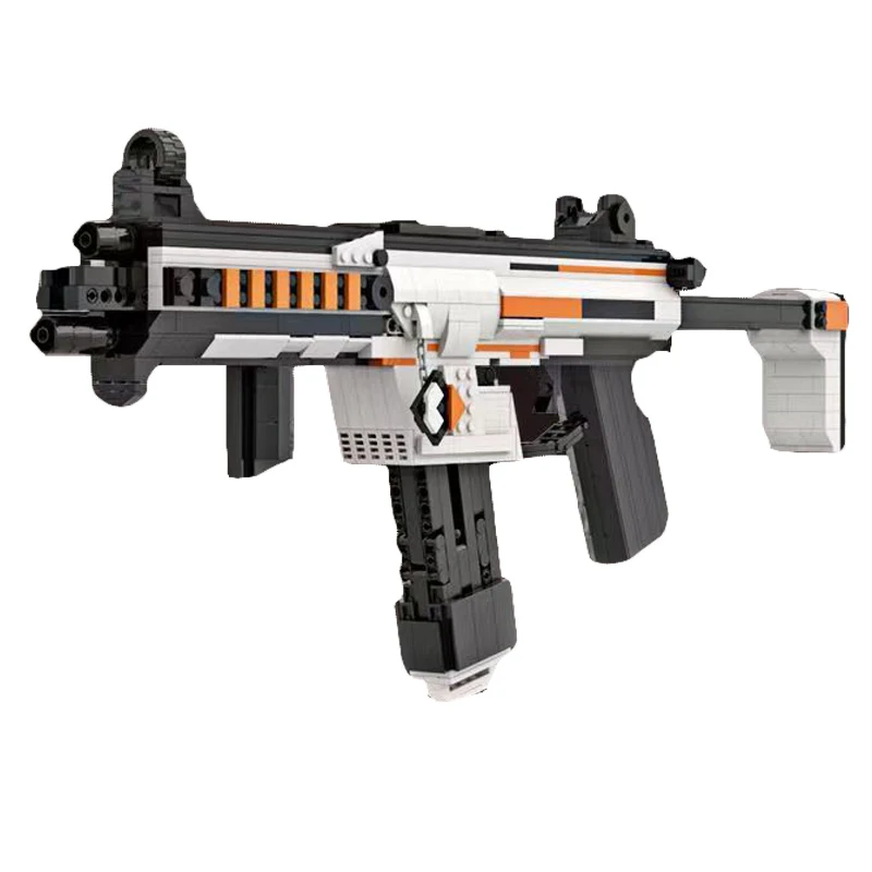 1200PCS Technical Apex Legends Emissible R99 Submachine Gun