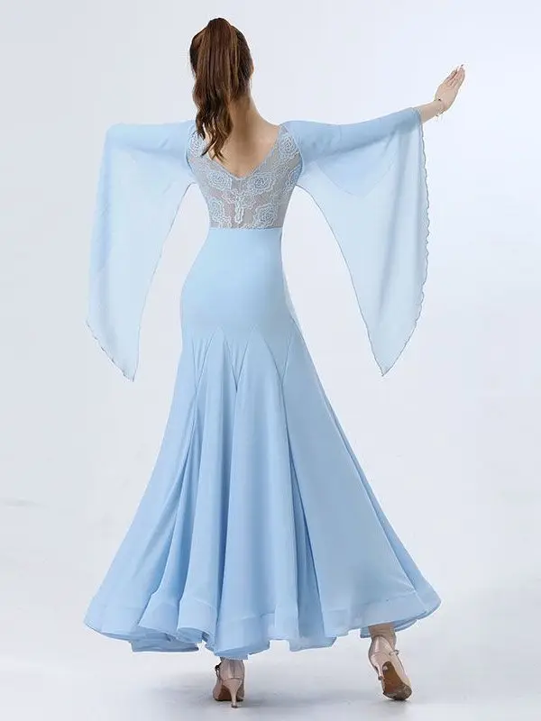 Waltz Performance Costume Women dance skirt High End Dance Skirt Large Swing Dress Social Dance Clothes