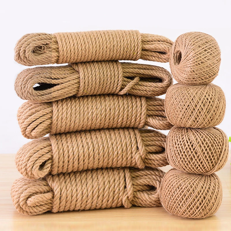 Natural Vintage Jute Rope String 1/2/3/4/5/6/8/10mm Diy Jute Cord Twine