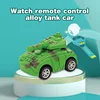 2.4G Watch Small RC Tank Car Toys For Boys Carro Controle Remote Cartoon Dinosaur Charging Mini RC Car Vehicle For Children Gift 4