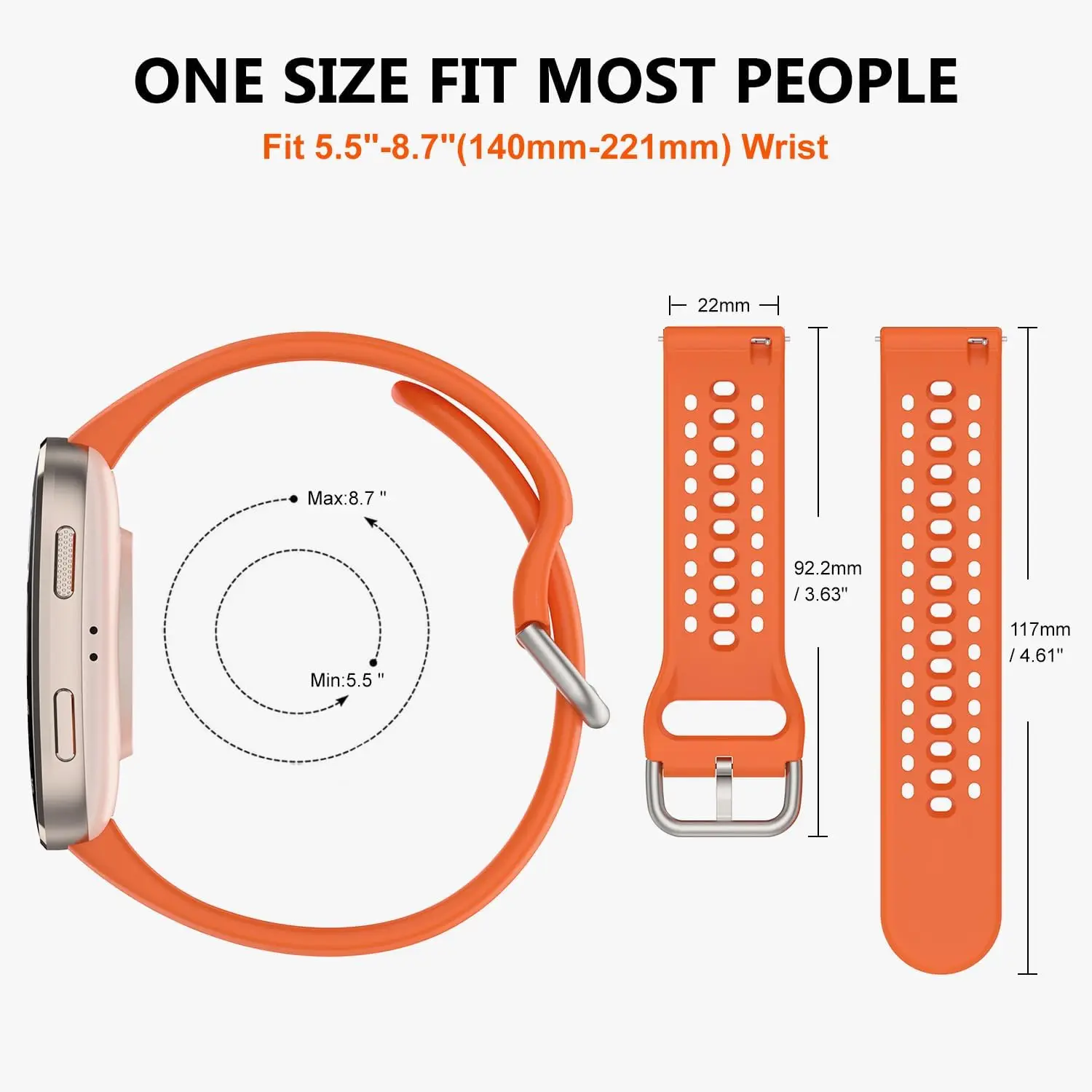 Breathable Silicone Strap