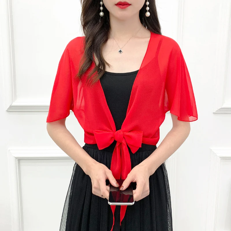 Ladies Soft Wedding Cape Wedding Jacket Wraps Chiffon Shrugs For Women Bridal Bolero Shawl and Wraps Evening Cover Up