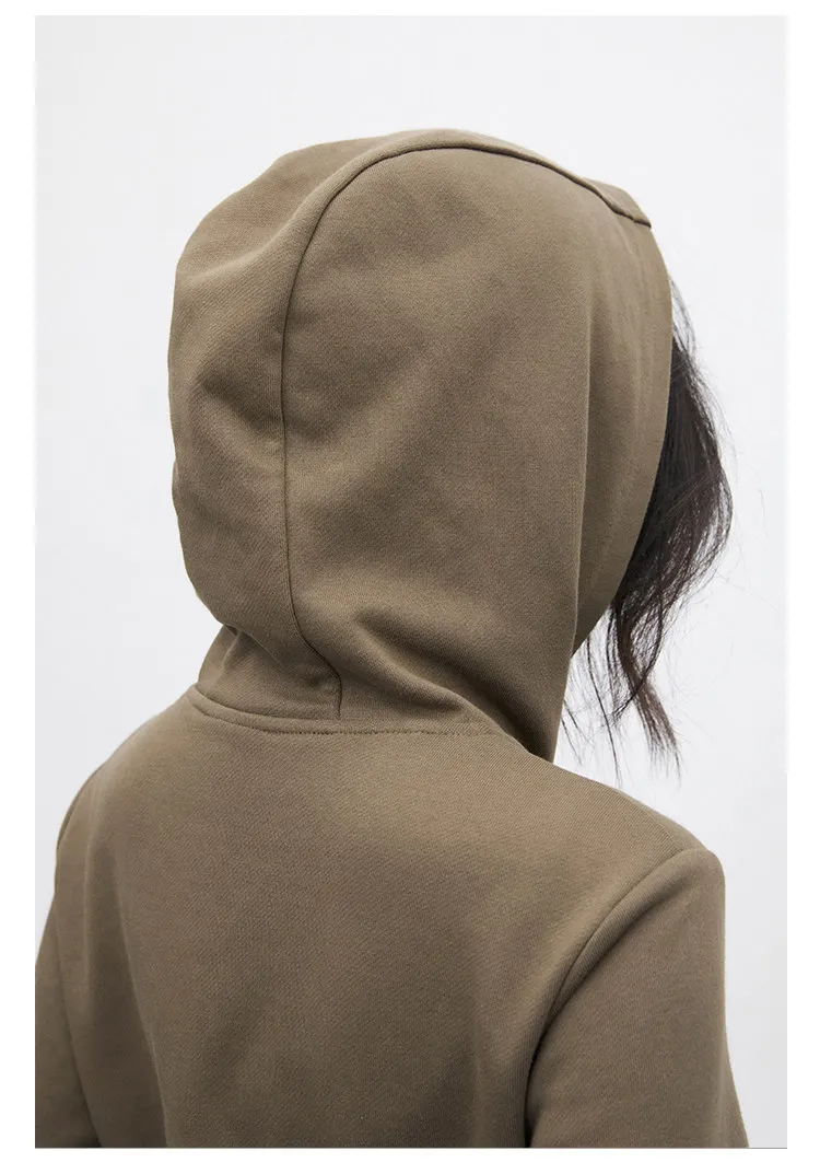 CHIC VEN Fashion Women Sweatshirts Solid Slim New Hooded Warm Female Jacket Short Sportswear for Woman Spring Autumn 2026