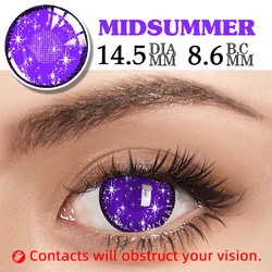 Vibrant Violet Anime Cosplay Contact Lenses (Midsummer)