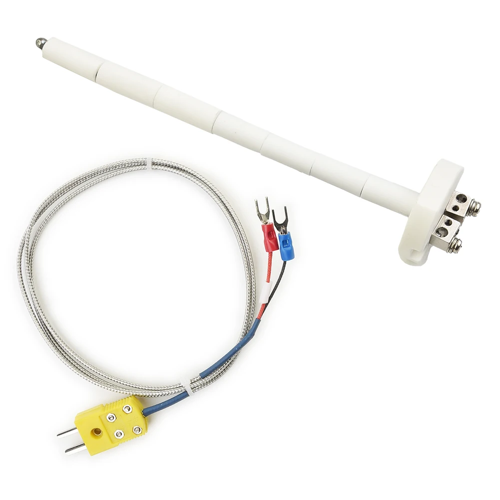 1 Set Universal K-Type Thermocouple Block Ceramic Kiln Probe 2372/1300 Degree F/C 11G High Temperature Controller Tools