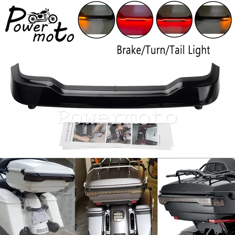 

For Harley Touring Road Electra Glide Ultra Limited FLHTK FLHTCU Motorcycle Rear Tour-Pak King Tour Pack Brake/Turn/Tail Lights