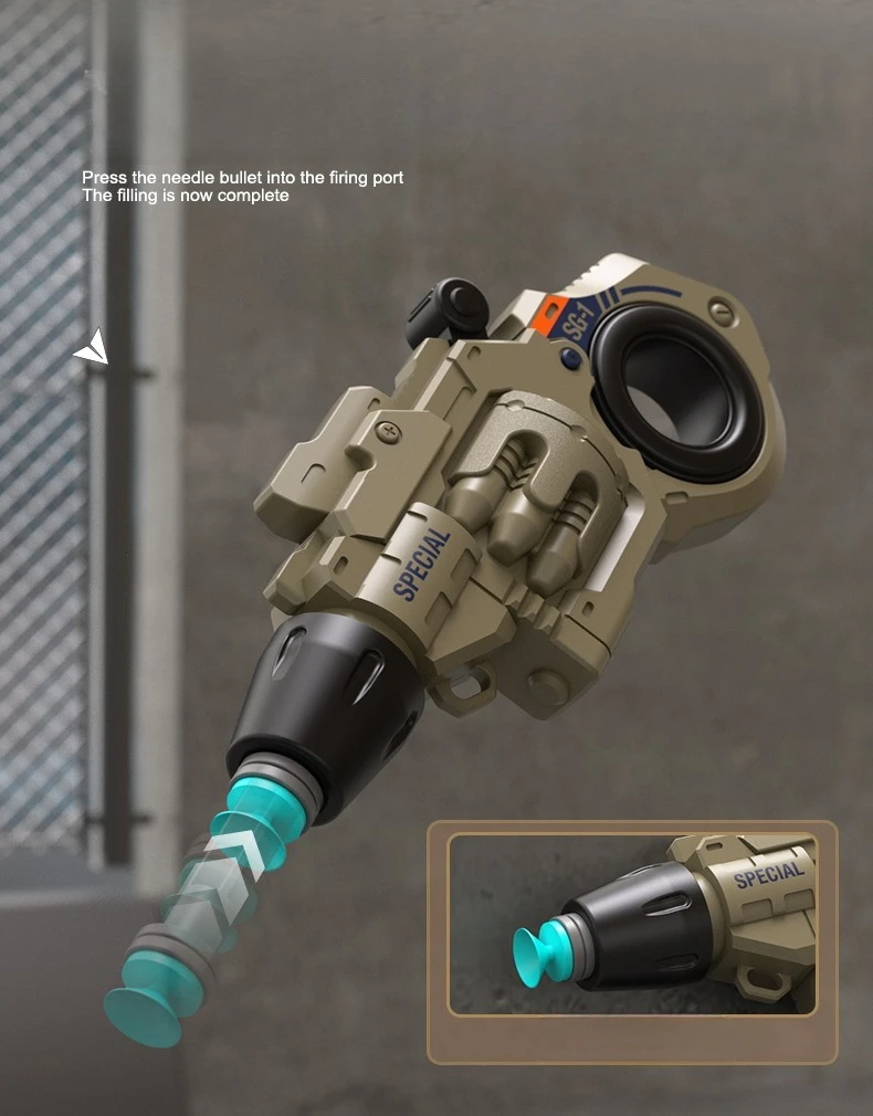 Revolver Fidget Launcher Mit Saugnapfpfeilen Und Fidget Spinner_voghion.com