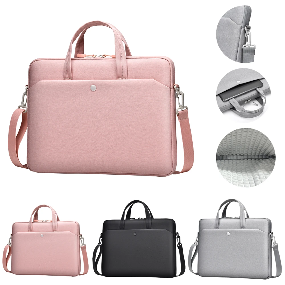 Bolsa para Laptop Bolsa para Notebook para 133 14 156 Polegadas Macbook Air Pro 13 15 16 hp Xiaomi Huawei Asus Lenovo Dell pc Computador de Ombro Bolsa Portátil Pastas Bolsa Mensageiro Acessórios para Laptop