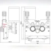 Geared 4 Roller Wheel Laser TIG Mig Aluminium Steel Flux Cored Wire Feed Feeder Motor Frame Assembly Welder Machine 2