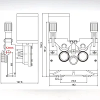 Geared 4 Roller Wheel Laser TIG Mig Aluminium Steel Flux Cored Wire Feed Feeder Motor Frame Assembly Welder Machine 2
