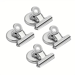 Set of 4/8 Heavy-Duty Strong Grip Magnetic Clips for Home and Office Display (4 Pcs)