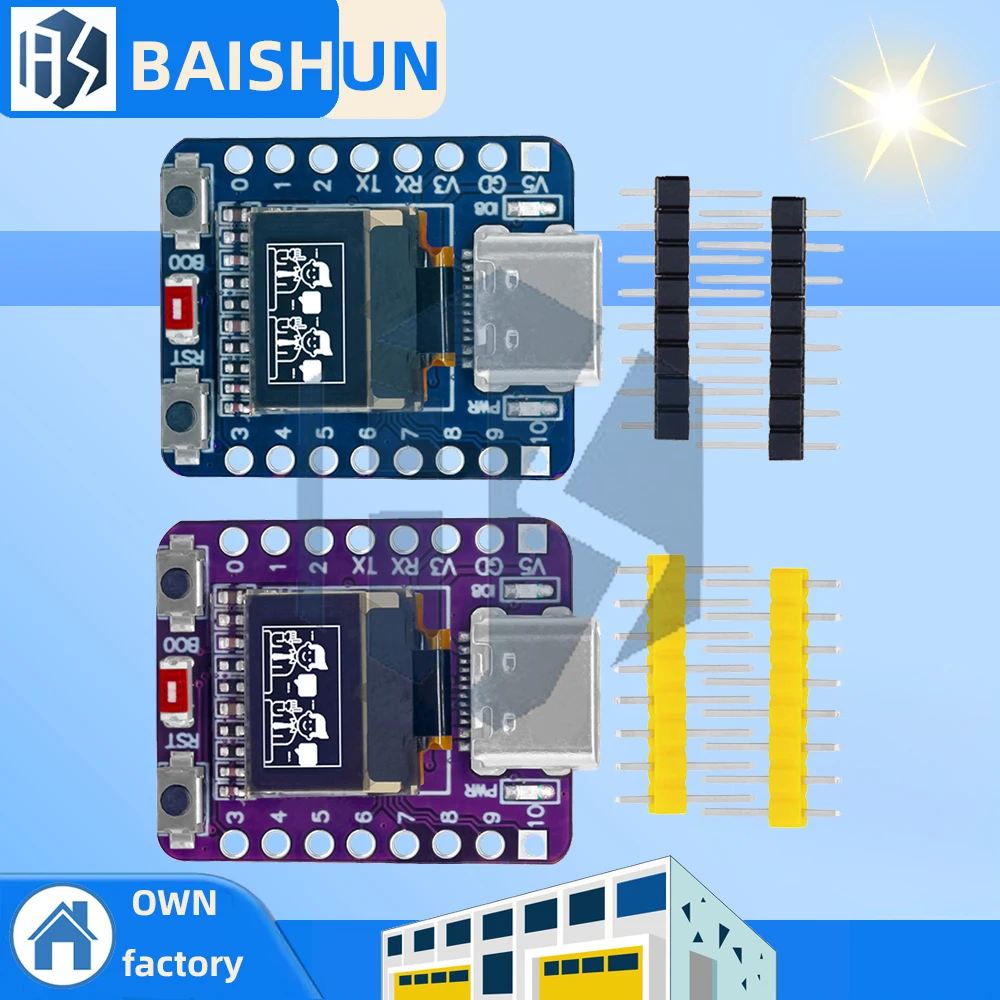 ESP32-C3 Development Board with 0.42-inch OLED Display product image