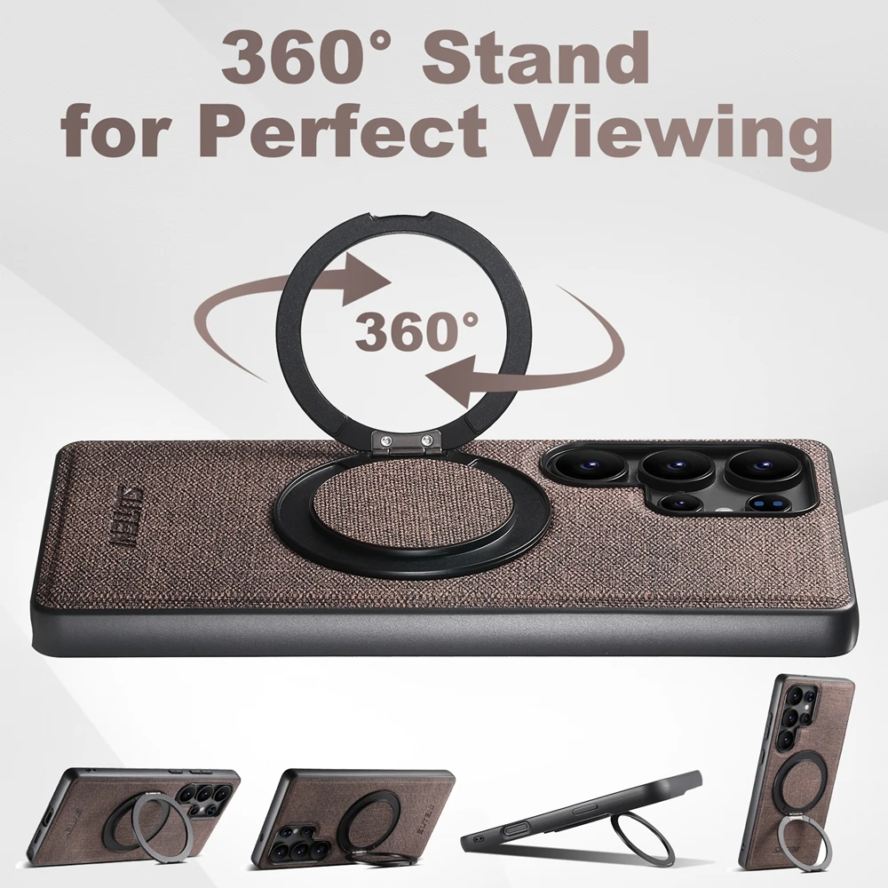 Magnetic 360° Ring Kickstand Phone Case with Magsafe Compatibility