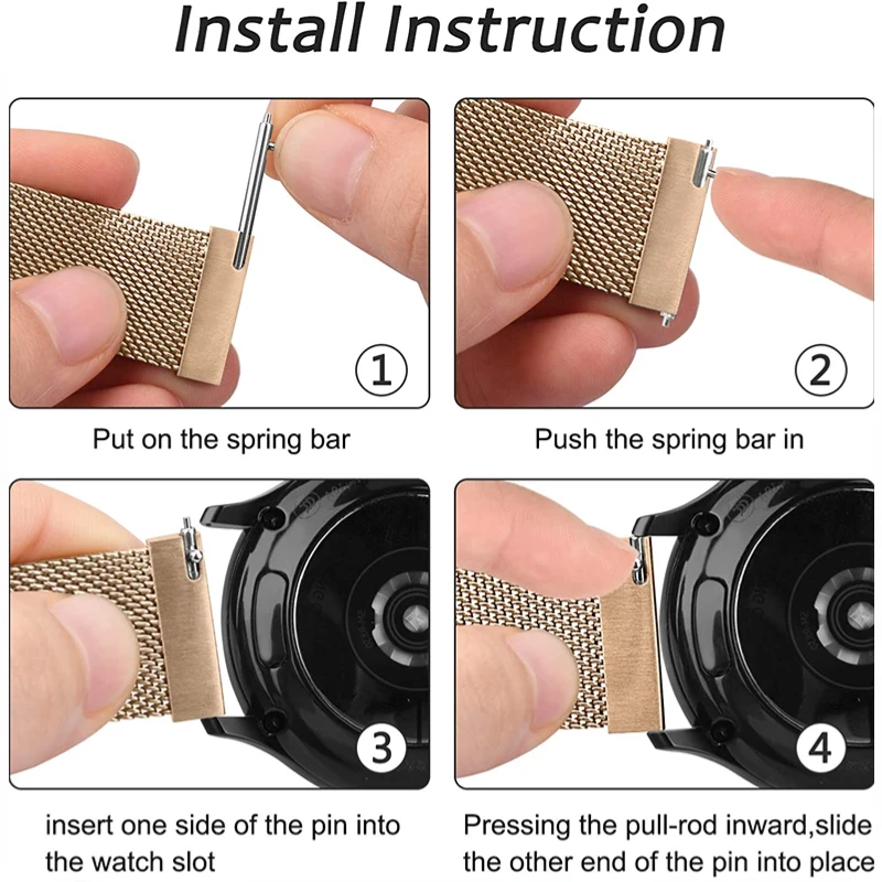 Elegant Milanese Loop Metal Bracelet Band – Premium Adjustable Strap
