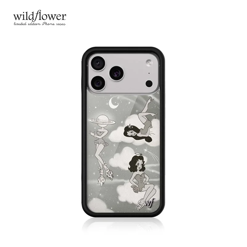 Wildflower ins Rachel Sennott Phone Case for iPhone 17 16 15 14 13 12 Pro Max Plus WF Fashion Girl Moon shockproof Back Cover 5