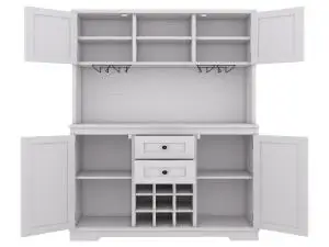  OPULHAUS 72" Farmhosue Bar Cabinet