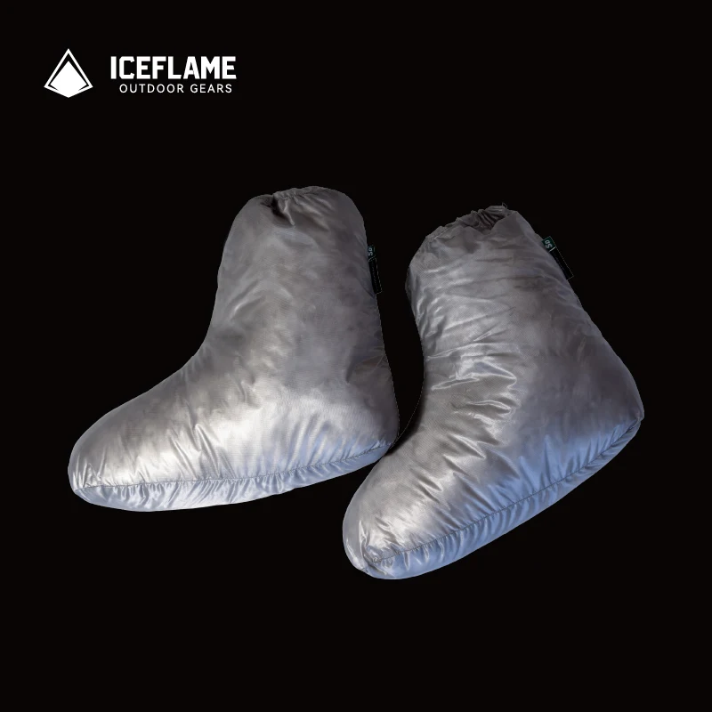 Down Foot Cover Ice flame NXT Duck Down Boots Outdoor Ultralight Unisex Down Socks Sleeping Bag 10D Fabric