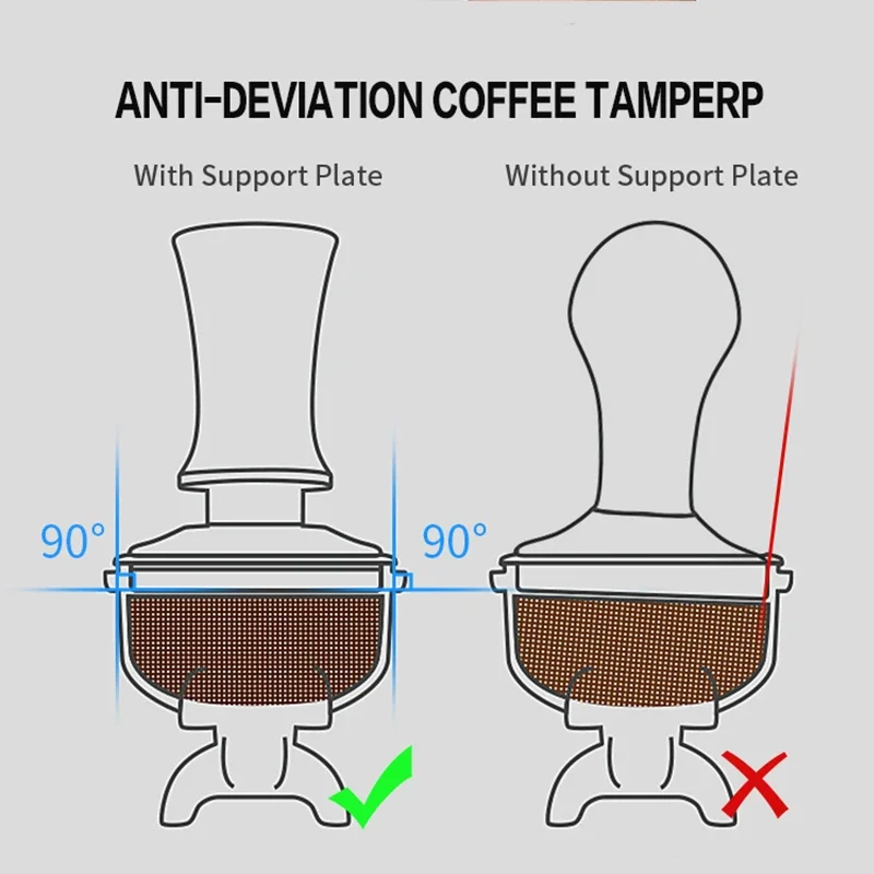 Coffee Tamper Constant Pressure 51MM 53MM 58MM Calibrated 30Lbs For Delonghi Breville Espresso Machine Accessories Barista Tools
