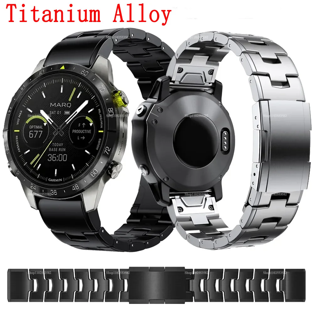 

Ремешок из титанового сплава для Garmin Fenix 7 7X 6X 6Pro 5X 5Plus, быстросъемный браслет, тактический Браслет MARQ Driver Delta, 22 мм 26 мм