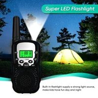 2PCS Portable Kids Handheld Walkie-Talkie Transceiver Phone Radio Receiver Interphone 3KM Mini Toys Walkie Talkie Gifts Boy Girl 2