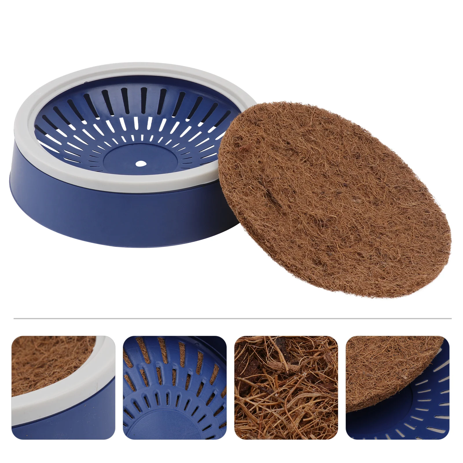 

2 Sets Bird Breeding Nest Pigeon Nest Bowl Hatching Box Bird Egg Mat for Pigeons Quails and Small Birds