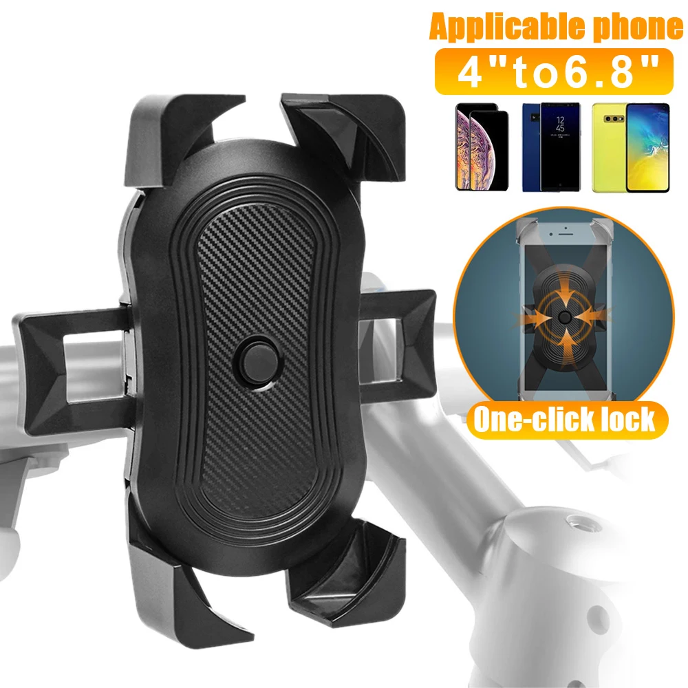 

Motorcycle Bike Phone Mount Holder Bicycle Handlebar Cell Phone Mount Stroller Scooter Phone Clip Outdoor Cycling Accessories