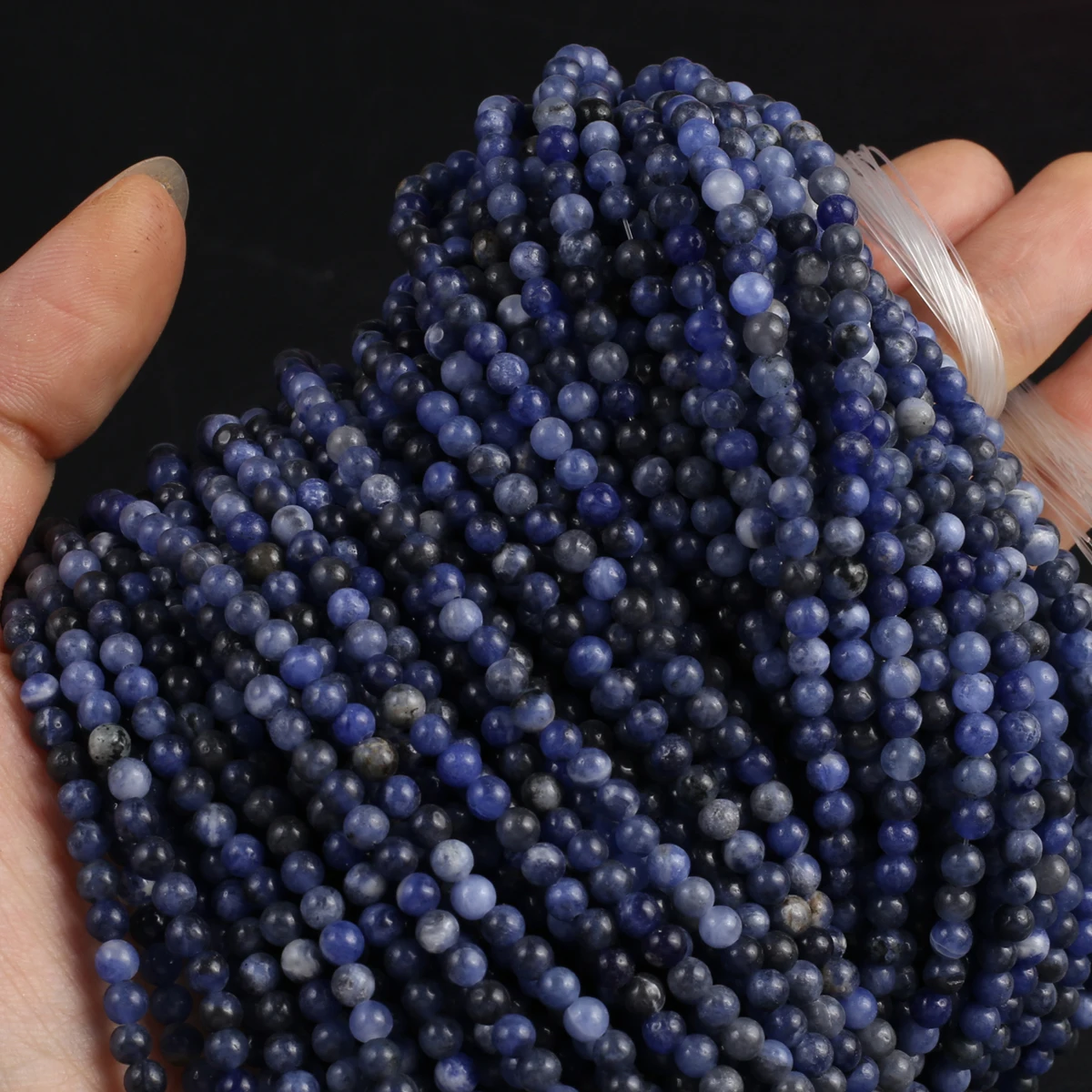 

2/3mm Natural Crystals Stone Beads Beaded Strand Lapis Lazuli Loose Spacer Beads For Jewelry Making DIY Bracelet Necklaces